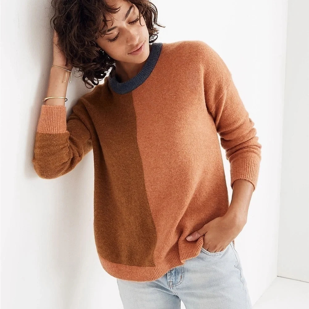 Madewell Westlake Colorblock Pullover Sweater - Picture 2 of 3